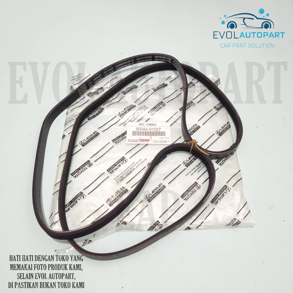 Fan Belt V-Belt Tali Kipas All New Avanza Xenia 1.3cc 2012 2013 2014 2015 Original 4PK 1735
