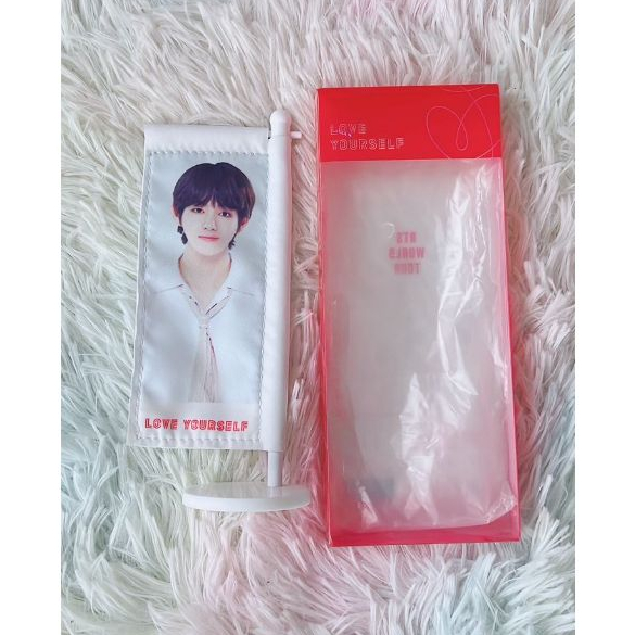 BTS V MINI FLAG LOVE YOURSELF OFFICIAL TAEHYUNG LYS