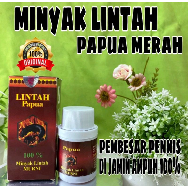 PROMO MINYAK LINTA PAPUA ASLI ORIGINAL MERAH PAPUA PENAMBAH UKURAN PRIA MINYAK LINTAH MERAH PAPUA AS