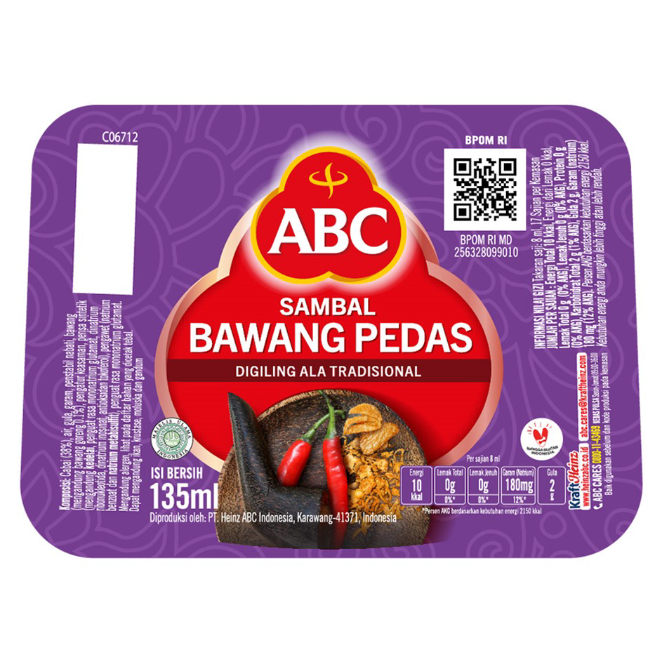 

➙➼✦❃ ABC Saus Sambal Bawang Pedas 135 ml