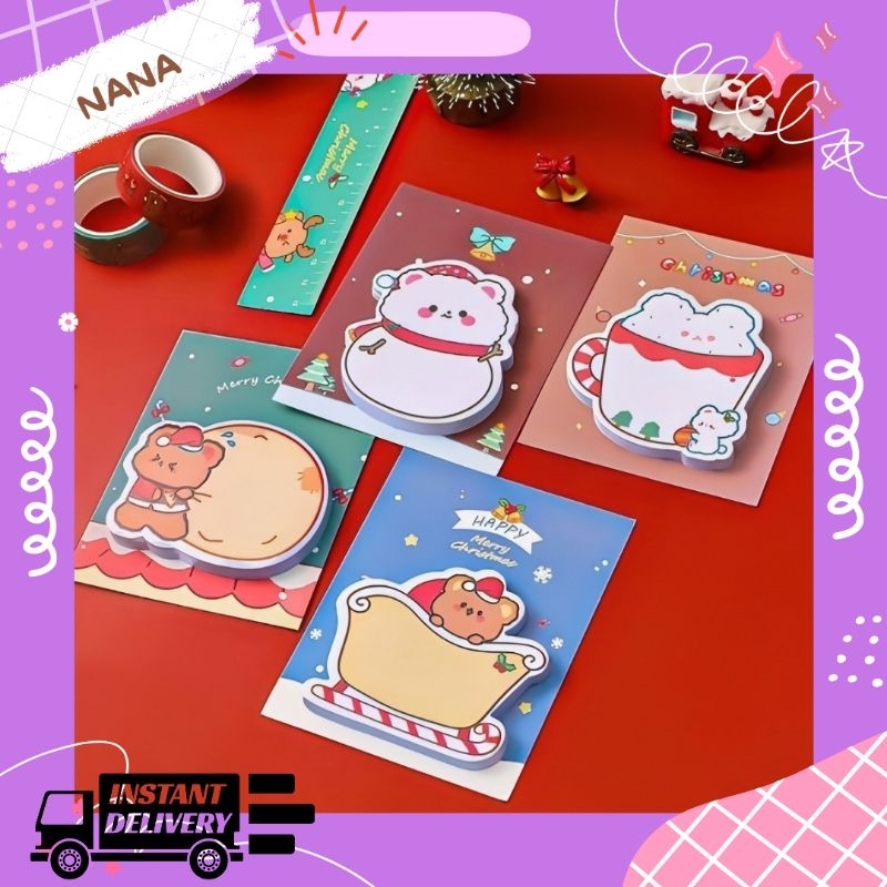 

STICKY NOTE NATAL 3D SANTA CLAUS/MEMO LUCU TEMA X'MAS MM-N2