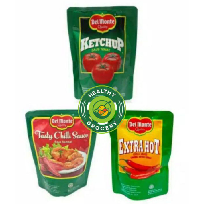 

☈➸❋✦ Del Monte Sauce Pouch 200gr / Ketchup Saus Tomat / Tasty Chilli / Extra Hot ★★★★