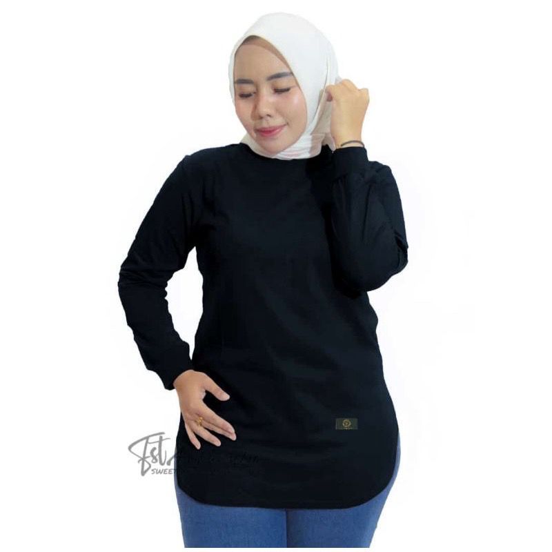 KAOS WANITA HIJAB STYLE MUSLIM TERLARIS / ATASAN WANITA LENGAN PANJANG TERBARU / KAOS FENOMENAL / KA