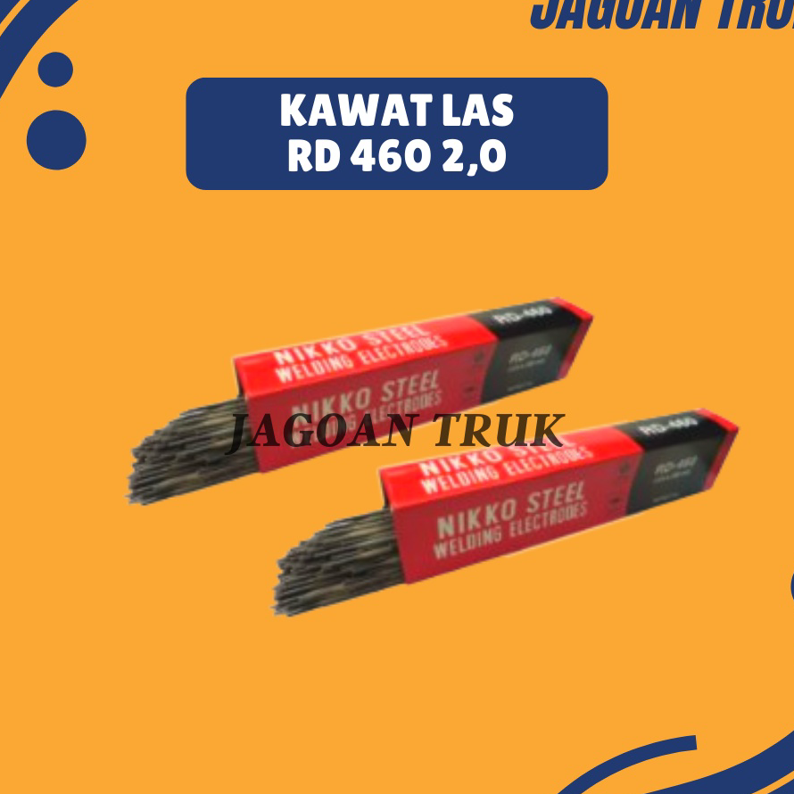 ➝↑❁⁂ Nikko Steel Kawat Las RD 460 RD460 2.0 mm 1Kg