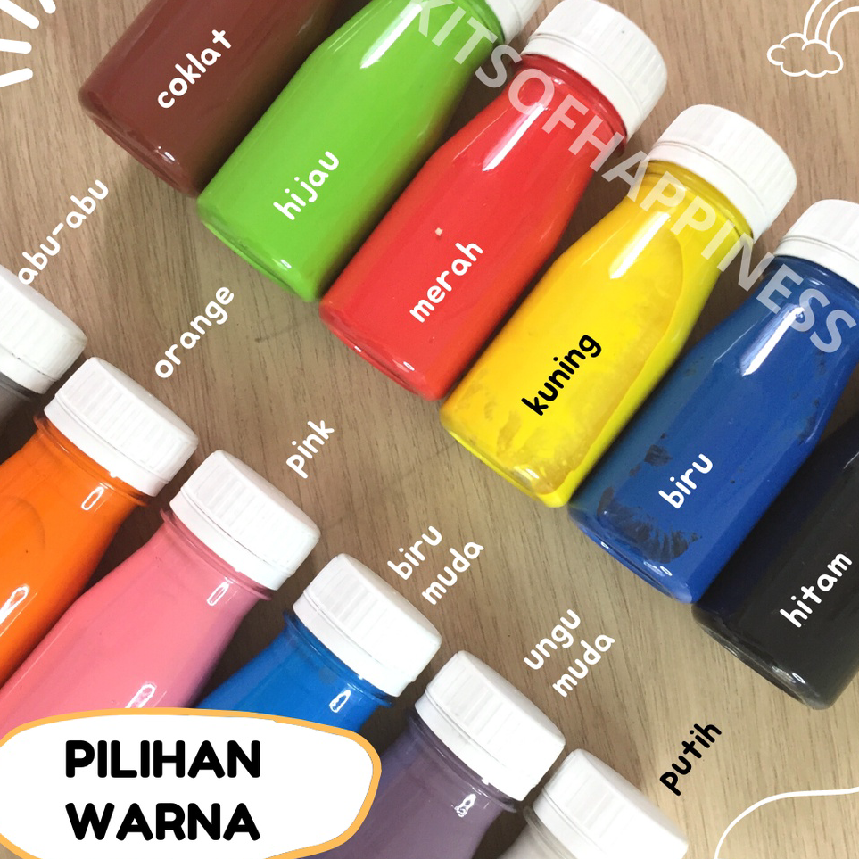 

Seller 60 ml finger paint cat lukis anak giotto super washable fingerpaint / mudah air dicuci mini size