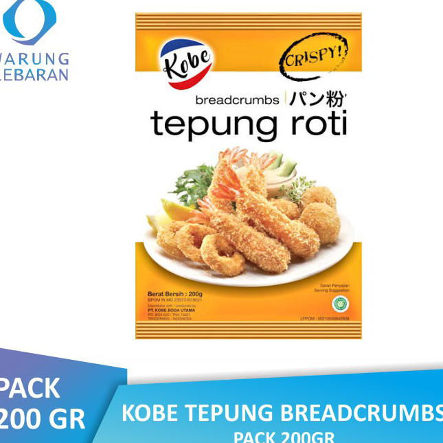 

Ready KOBE Tepung Breadcrumbs Roti 200 gr Diskon