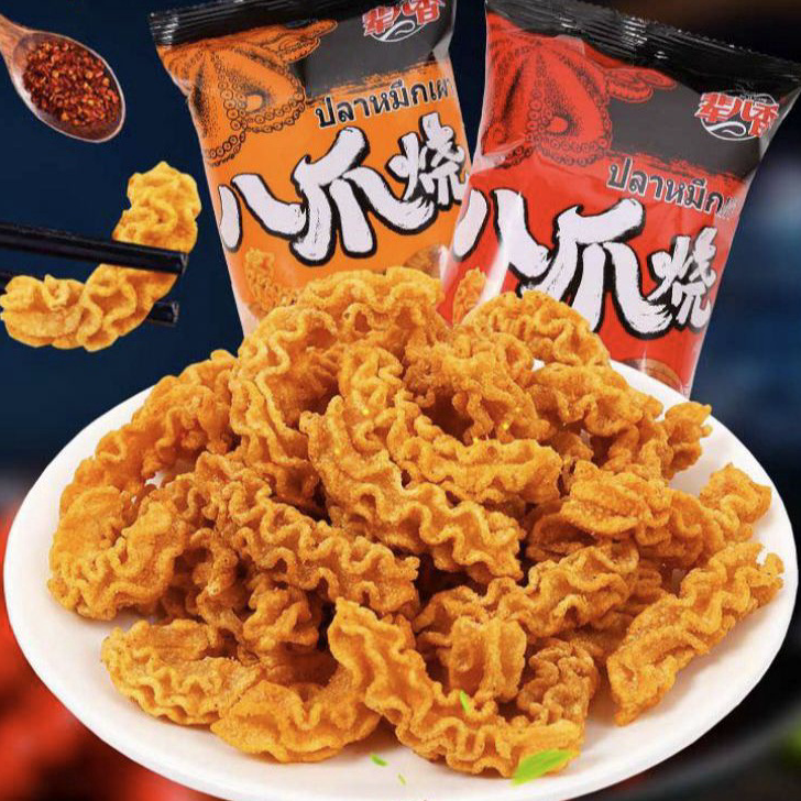 

➲➛☆ (HALAL) 辈儿香八爪烧 Keripik Gurita Octopus Roasted Snack 46gr Bayar Di Tempat