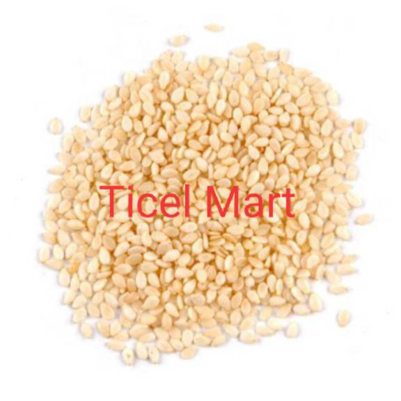 

➨➤✹✴ 100gr | BIJI WIJEN PUTIH | WHITE SESAME SEED | Mentah belum di sangrai bumbu penyedap masakan rempah nusantara indonesia
