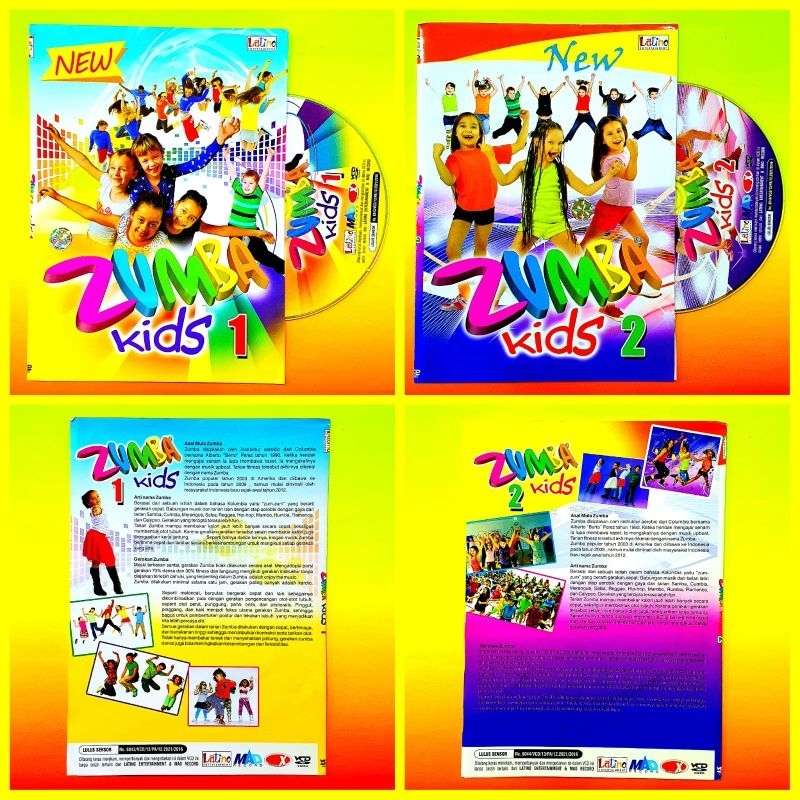 KASET VCD SENAM ANAK ZUMBA KIDS-SENAM ANAK-KASET VCD SENAM ANAK-KASET VCD SENAM ANAK TK-KASET DVD SE