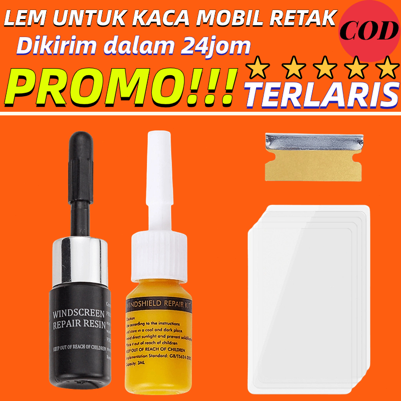 LEM UNTUK KACA MOBIL RETAK / LEM KACA/ LCD HP 100% BARANG ORIGINAL PROMO
