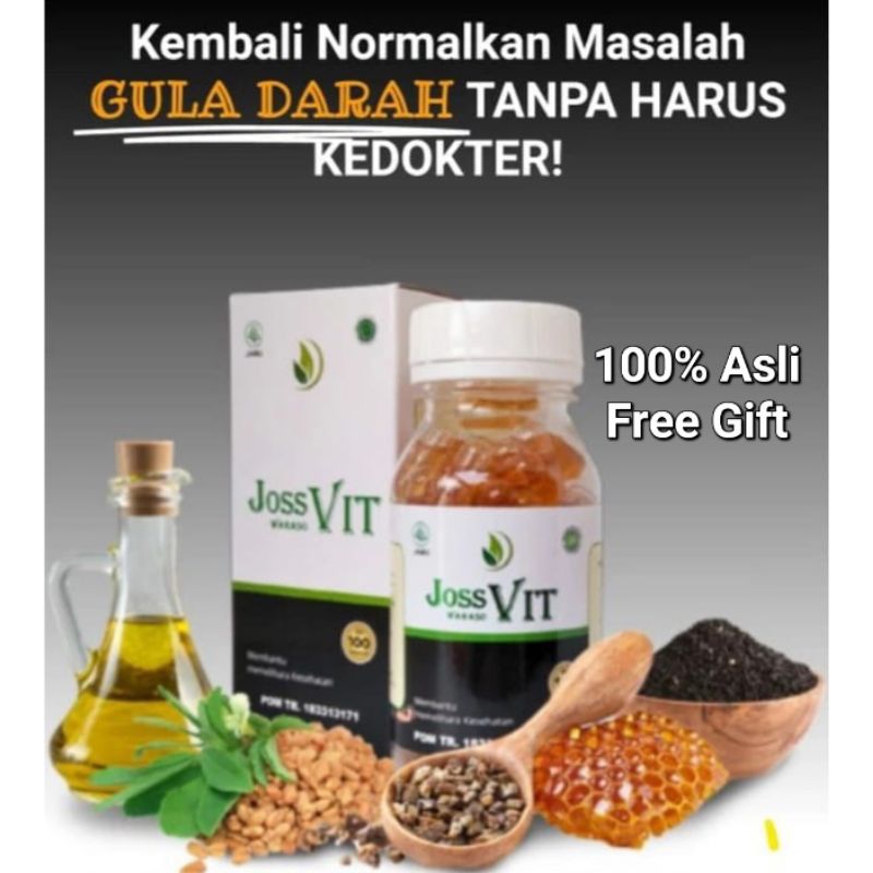 JOSSVIT / Joss WarasoVit Habbatussauda Herbal Alami Untuk Menurunkan Kadar Gula Darah Diabetes Koles