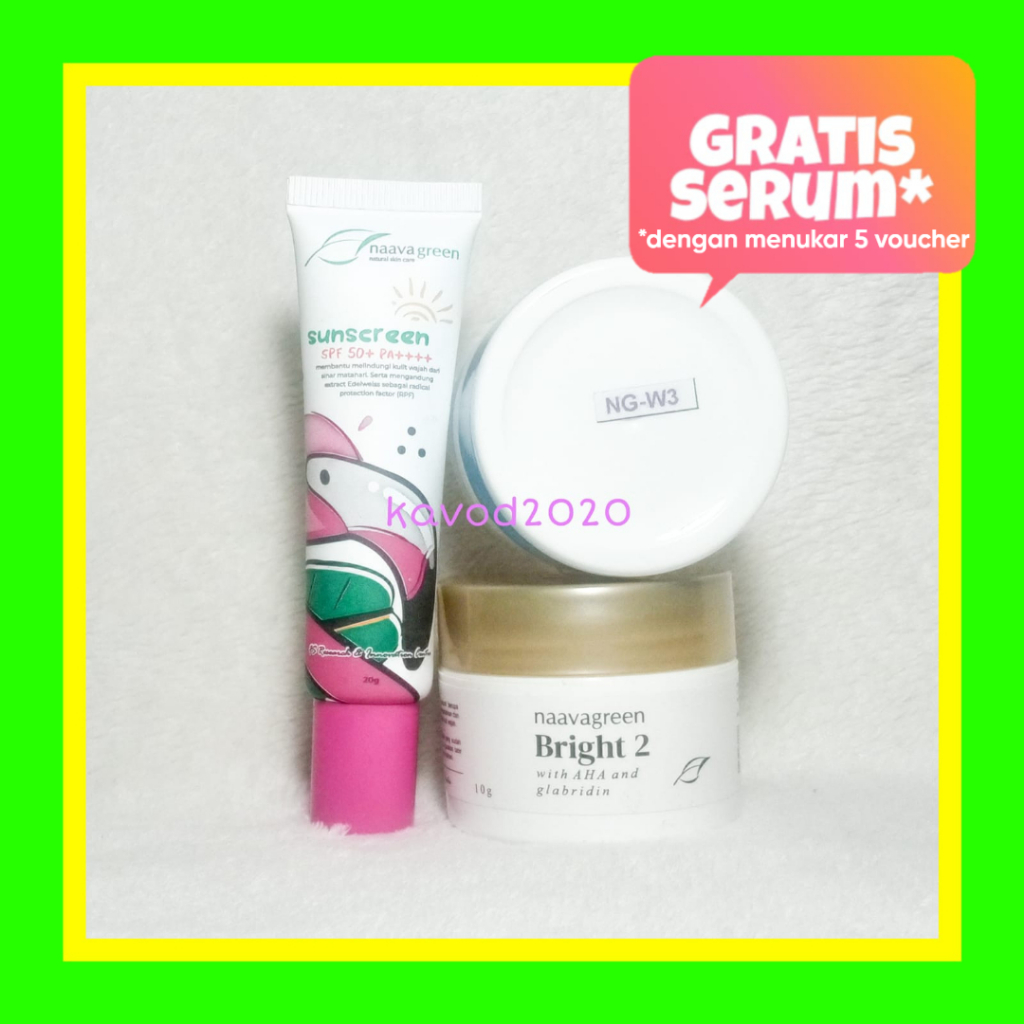 Naavagreen Paket Krim Flek 1 by dr Fredi Setyawan Original Skin Care (suntube, bright 2, ng-w3)