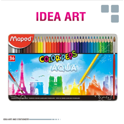 

Pensil Warna Air Set 36 Maped Aqua Watercolour 836017 Metal Box