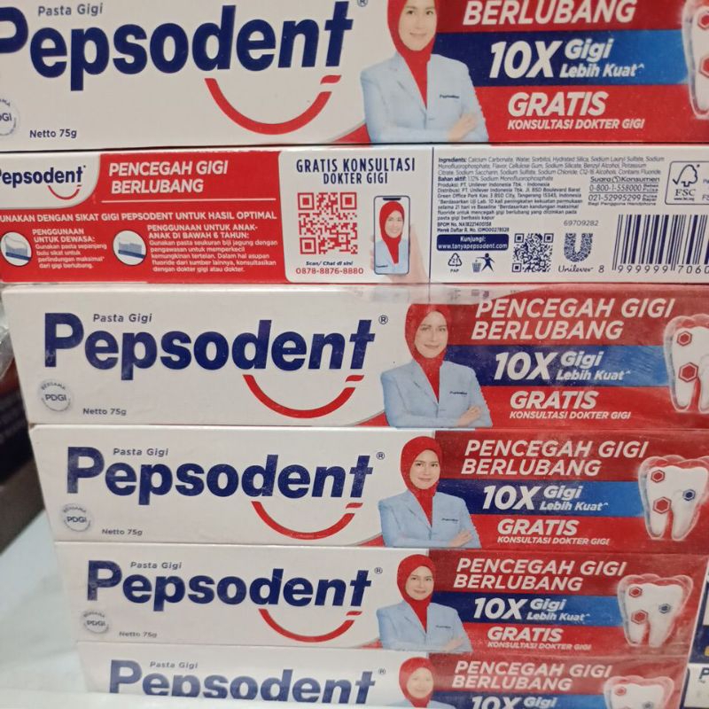pasta gigi pepsodent 75gram