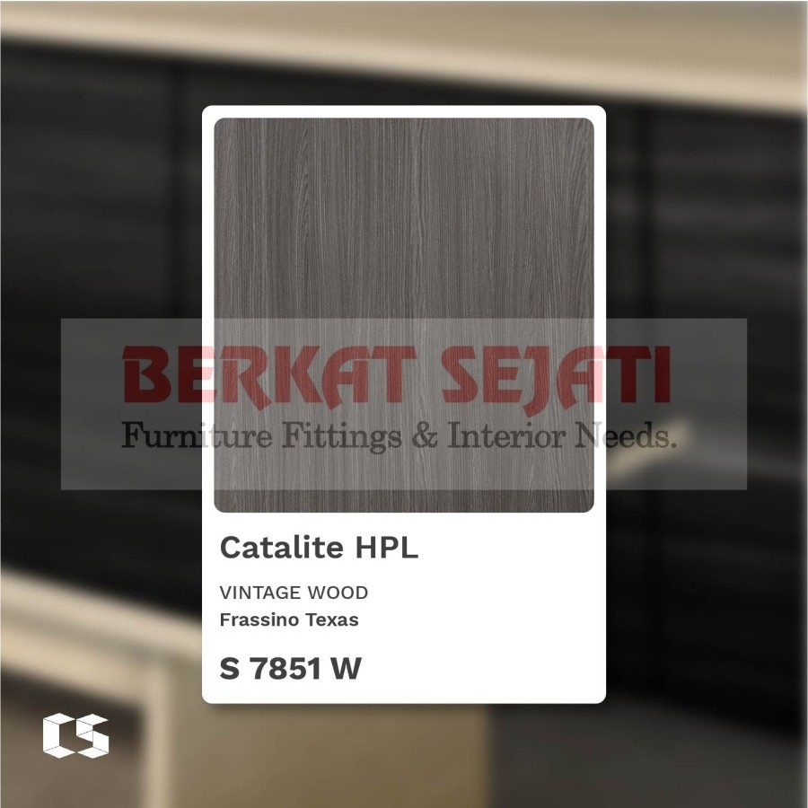 S 7851 W - HPL CATALITE HPL BY CS LAMINATES - WOODGRAIN