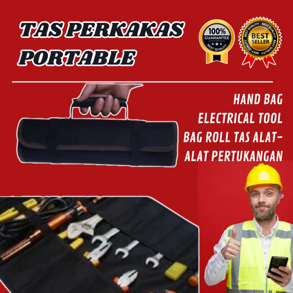 Tas peralatan tukang bangunan Bahan Kuat untuk membawa alat alat tukang