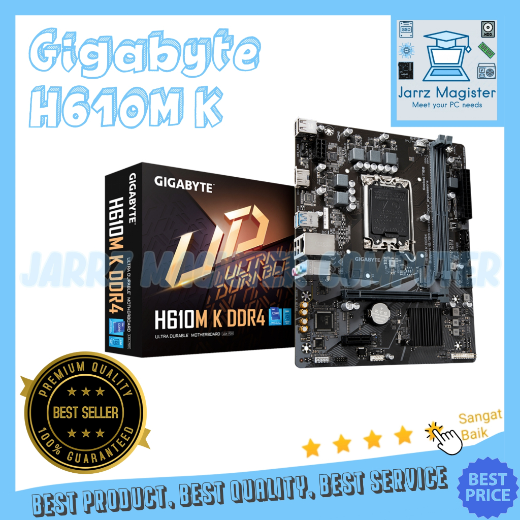 Motherboard Gigabyte H610 H610M K Intel LGA 1200 DDR4 | Mainboard Gigabyte H610M-K Soket 1200