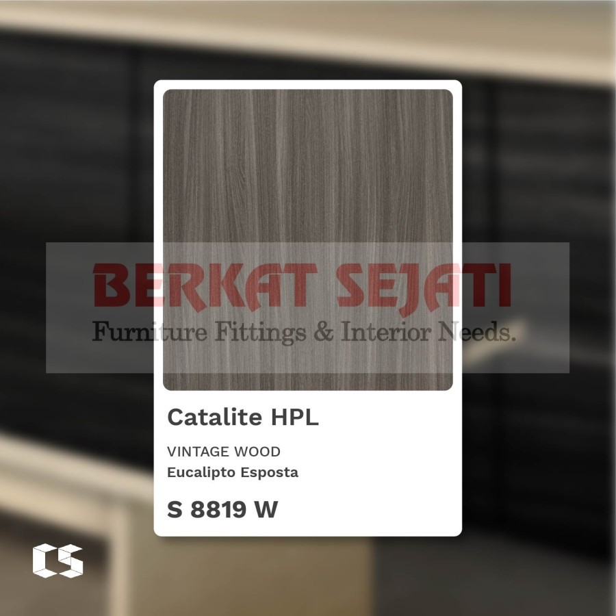 S 8819 W - HPL CATALITE HPL BY CS LAMINATES - WOODGRAIN