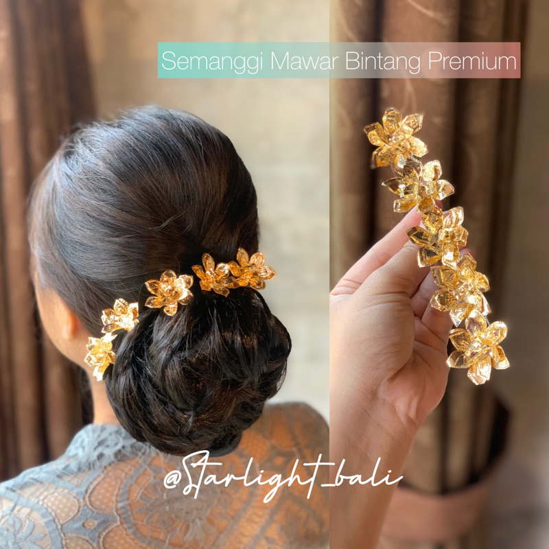 STARLIGHT BALI - Semanggi MAWAR / BINTANG D1  / Aksesoris Rambut / Semanggi Bali / Aksesoris Bali