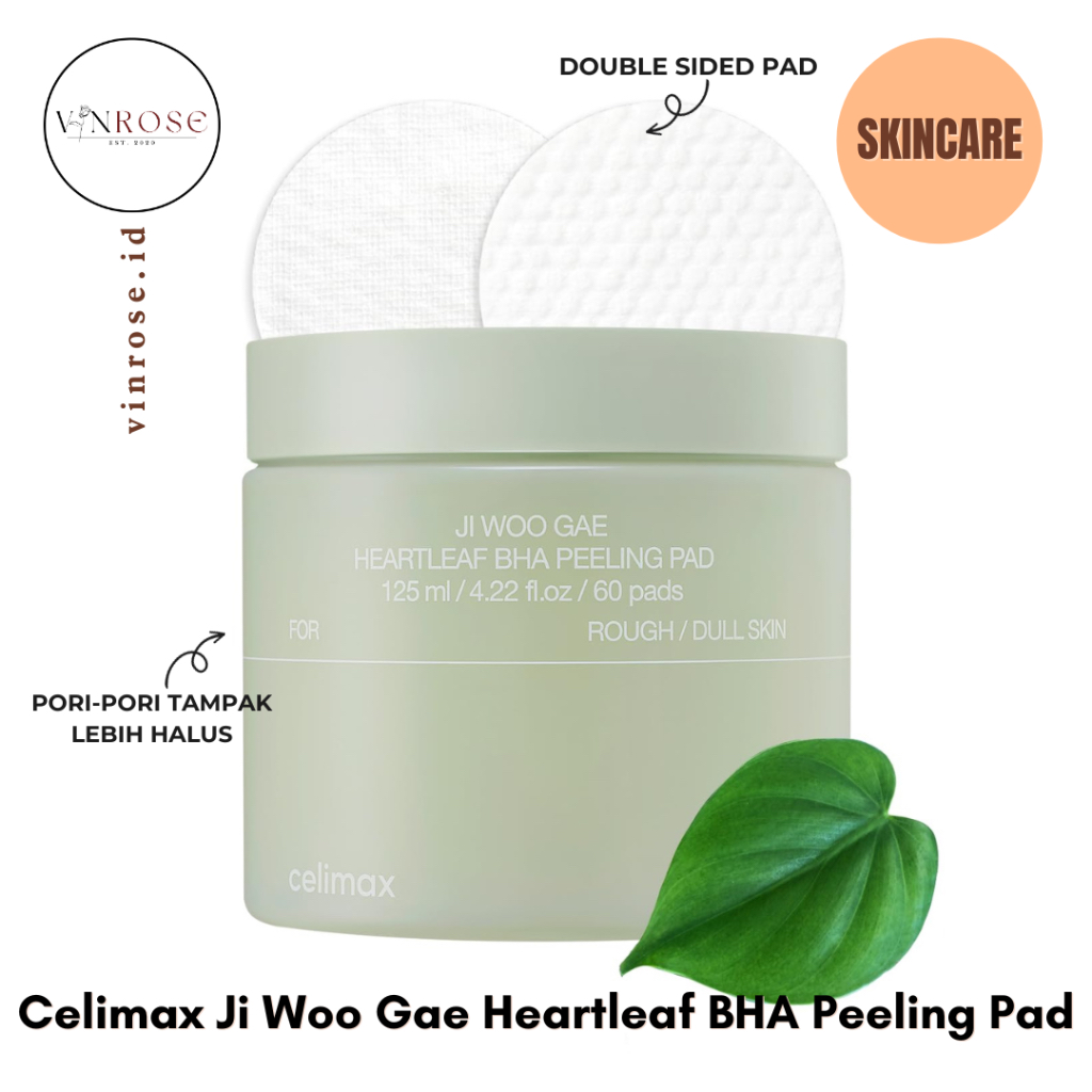 Celimax Ji Woo Gae Heartleaf BHA Peeling Pad Korea/ Skincare Toner Pad