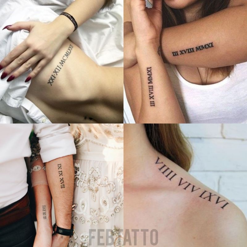 (9. 9 PROMO✌️ Custom Tato Angka Romawi Sesuai Keinginan Tatto temporer Romawi termurah se indonesia