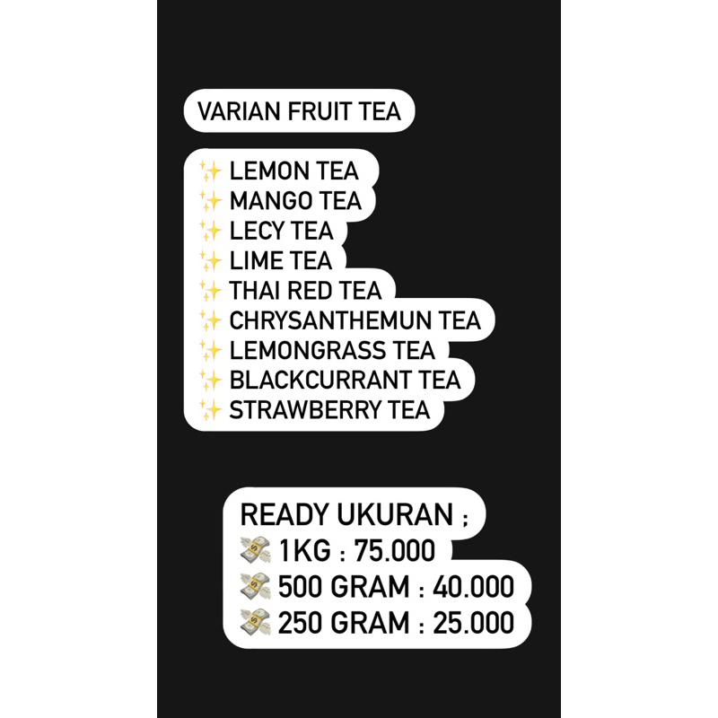 

VARIAN FRUIT TEA