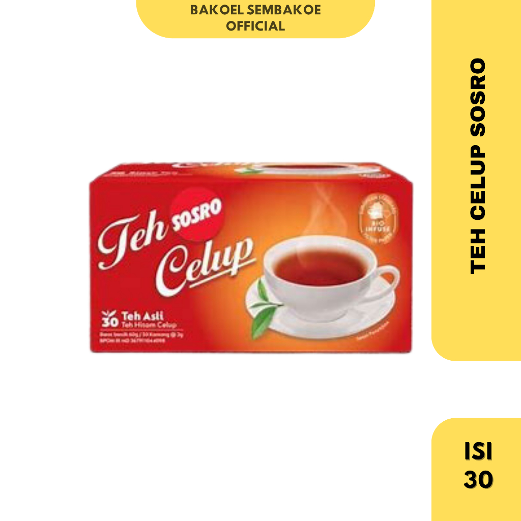 

Teh Celup Sosro Isi 30 kantong