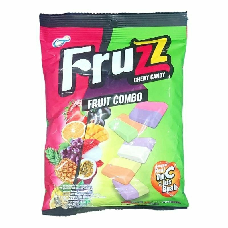 

Permen Fruzz fruit combo chewy candy 100g