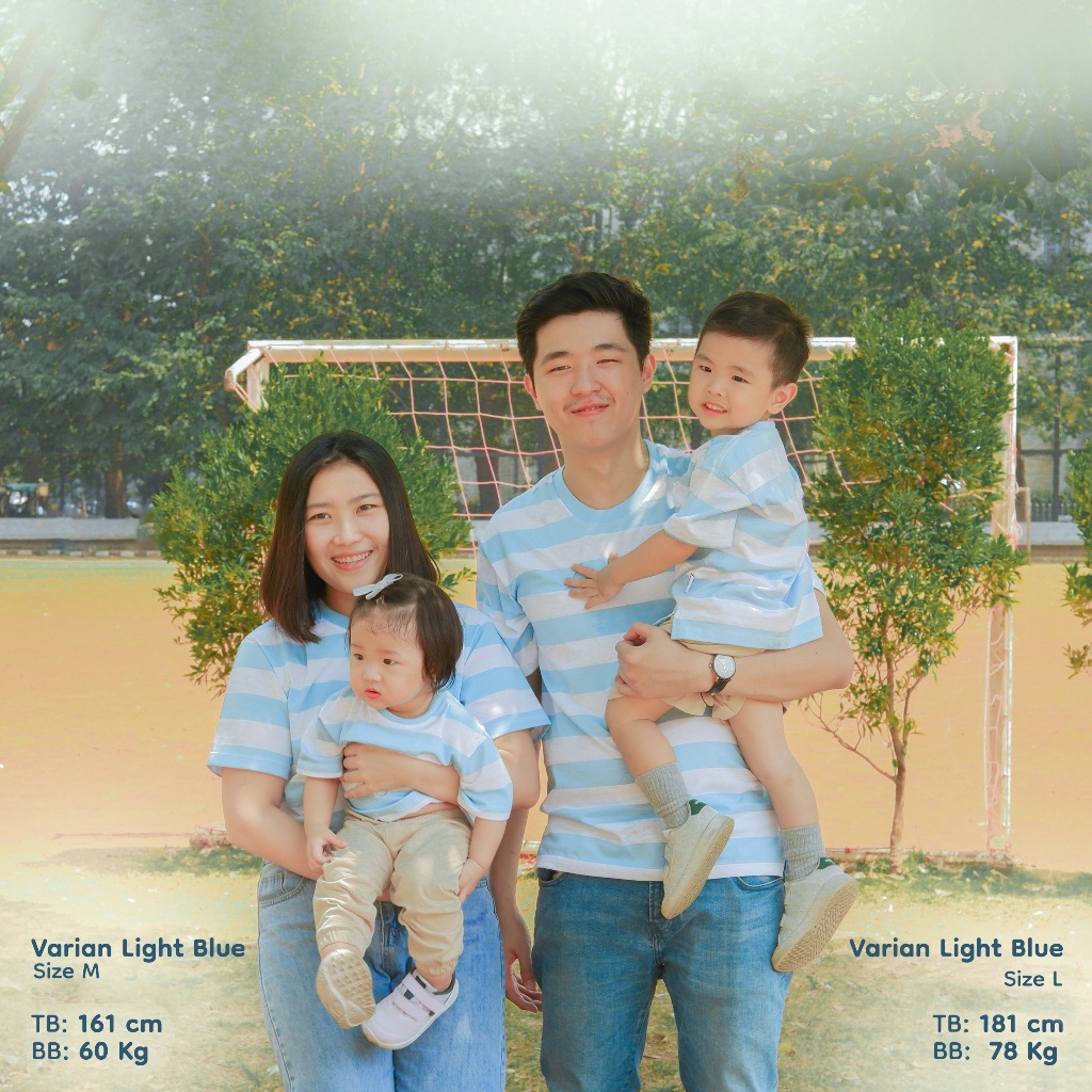 Nice Kids - Parents Maxi Stripe T-Shirt (Kaos Garis Dewasa M-L Unisex)