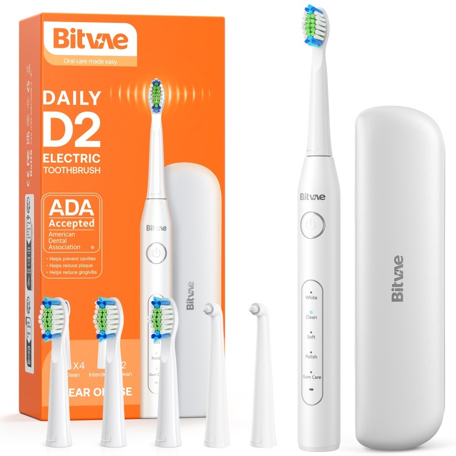 Bitvae Sikat Gigi Elektrik - Rechargeable Electric Toothbrush D2