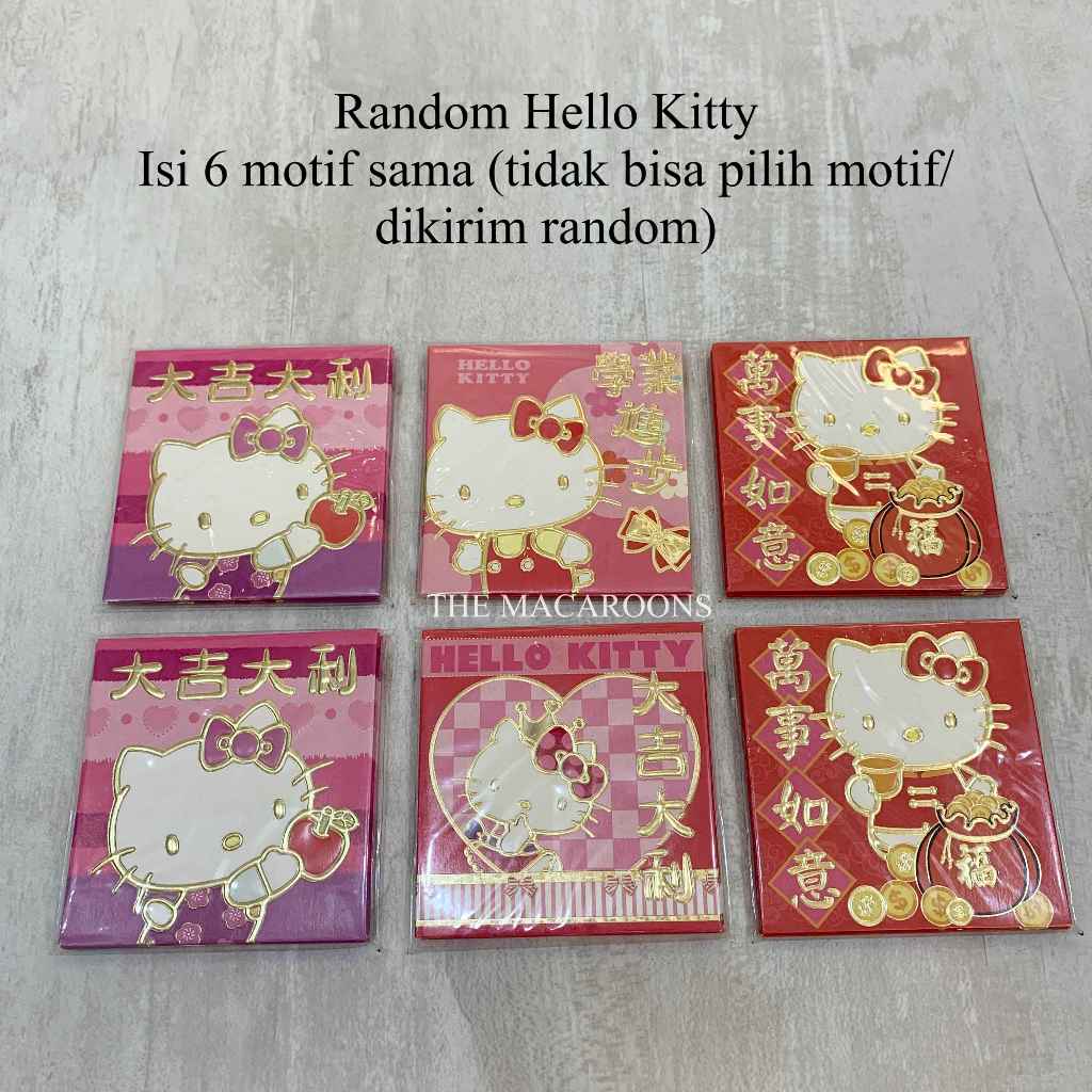 

Angpao Imlek Random Hello Kitty / Minnie Mickey Mouse / Amplop Hong Bao Fung Bao Tebal