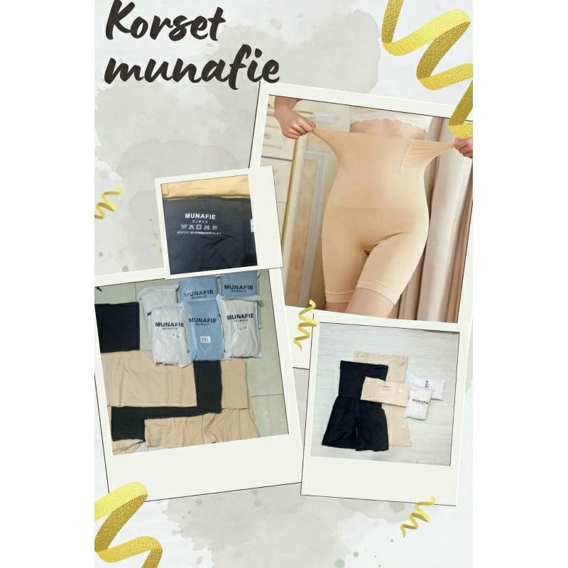 Garansi Uang Kembali 100% original Munafie Korset Pelangsing wanita celana korset munafie asli munaf