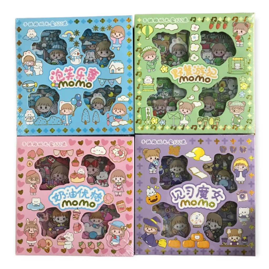 

Stiker 2D 100 Lembar Sticker Momo Kartun Korea Lucu Anti Air