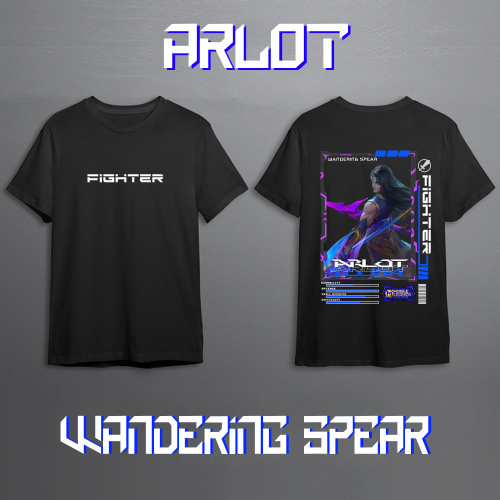 Kaos Pria Mobile Legend Hero ARLOT FIGHTER Skin Keren//Kaos Mobile Legend//Kaos ML//Kaos Skin ARLOT 