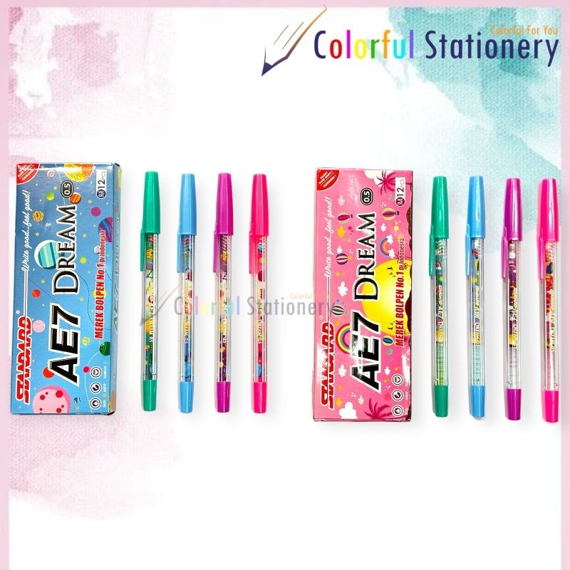 

Pulpen / Ballpoint Standard AE 7 Dream (12 Pcs)