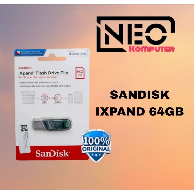 FLASHDISK SANDISK IXPAND FLIP 64GB & 128GB