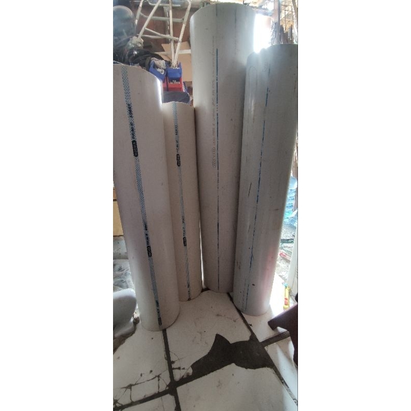 POTONGAN PIPA PARALON PVC MERK RUCIKA/WAVIN AW & D (5"/6"/8" in)