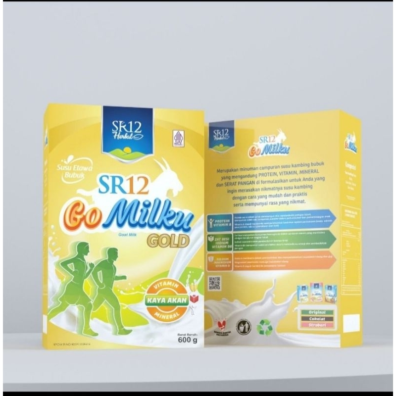 GoMilkuSR12/gold/strawberry/coklat/original