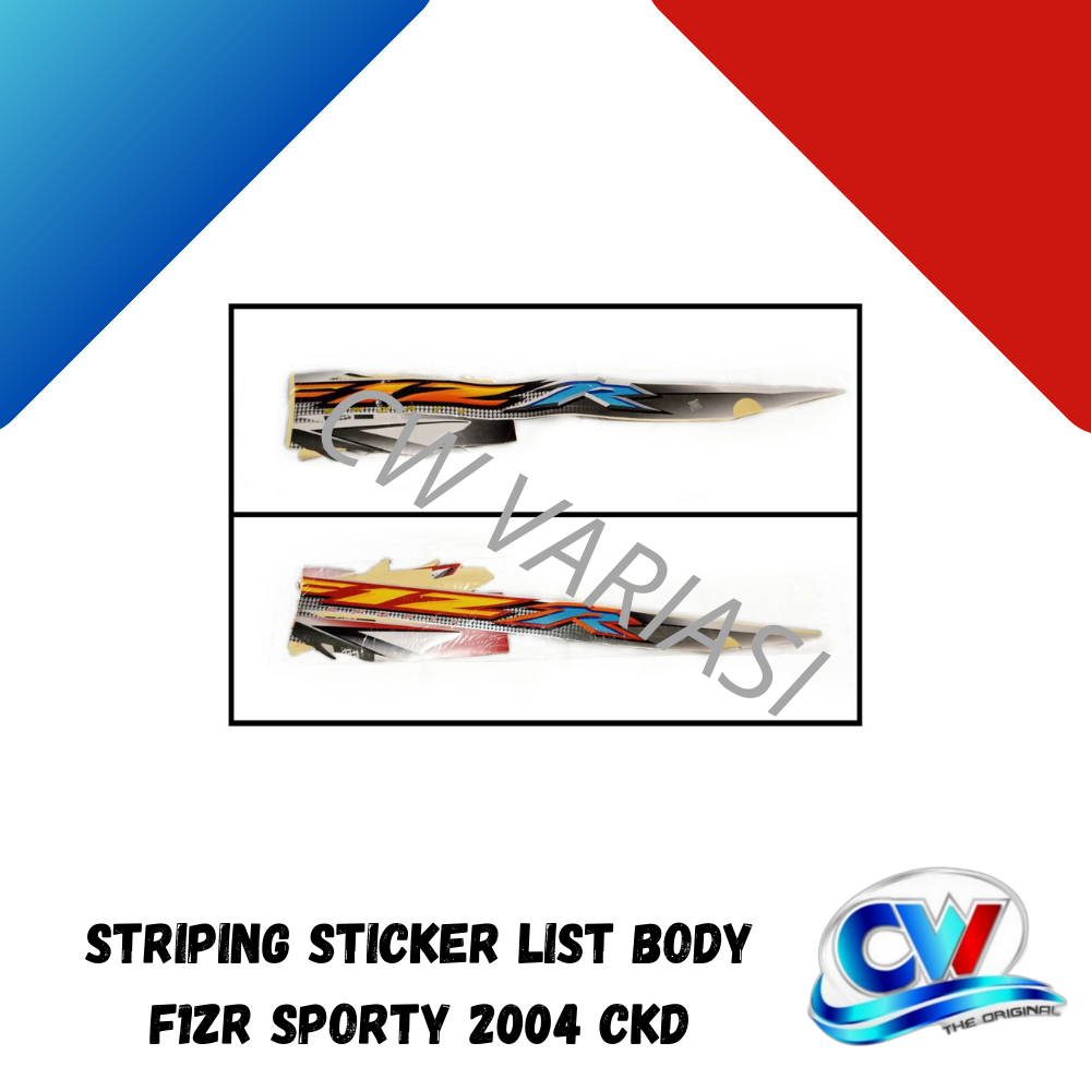 Striping Sticker List Body F1ZR 2004