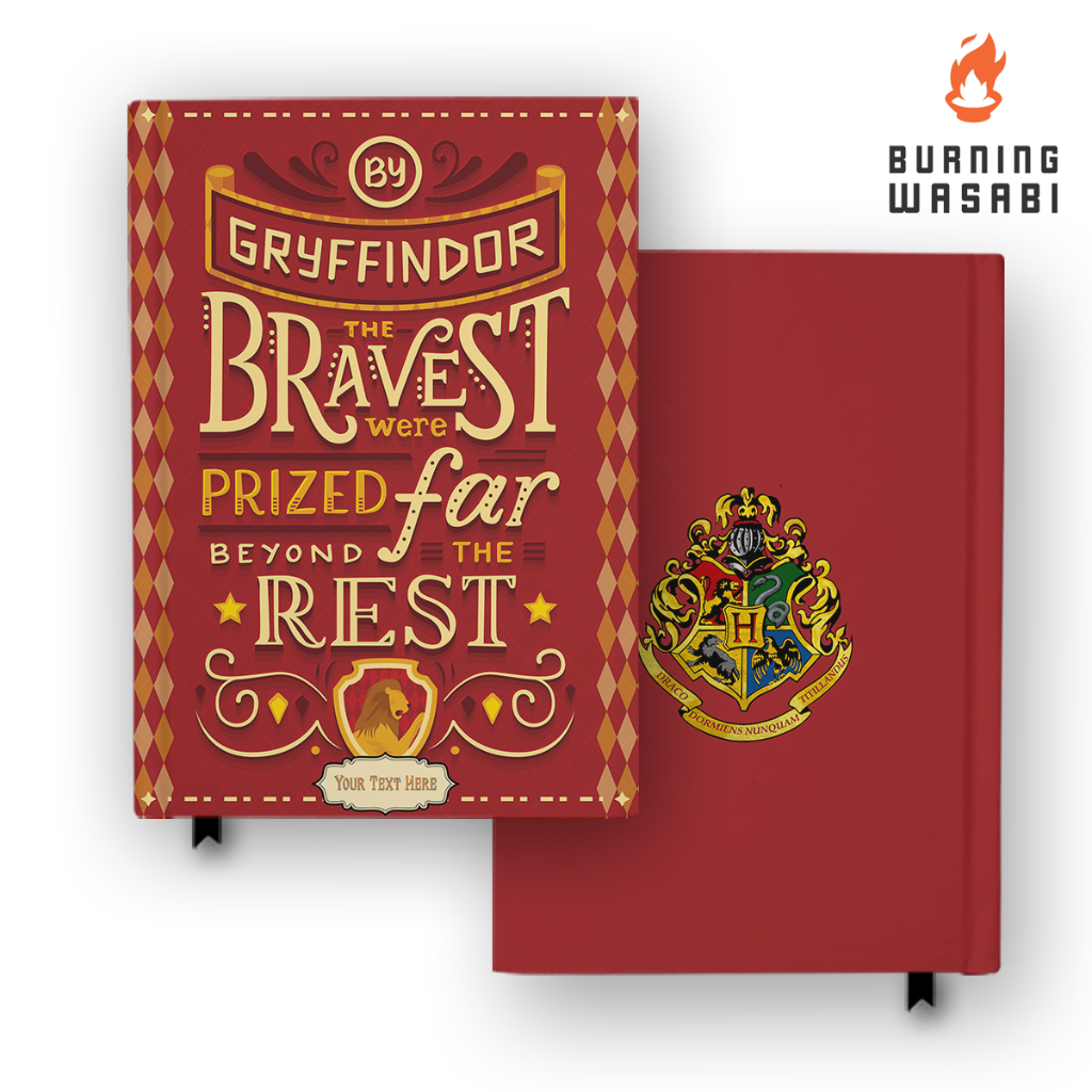 

Buku Motif Asrama 6 Gryffindor Harry Potter Custom Nama Notebook Jurnal Diary Agenda Hardcover A5 A6