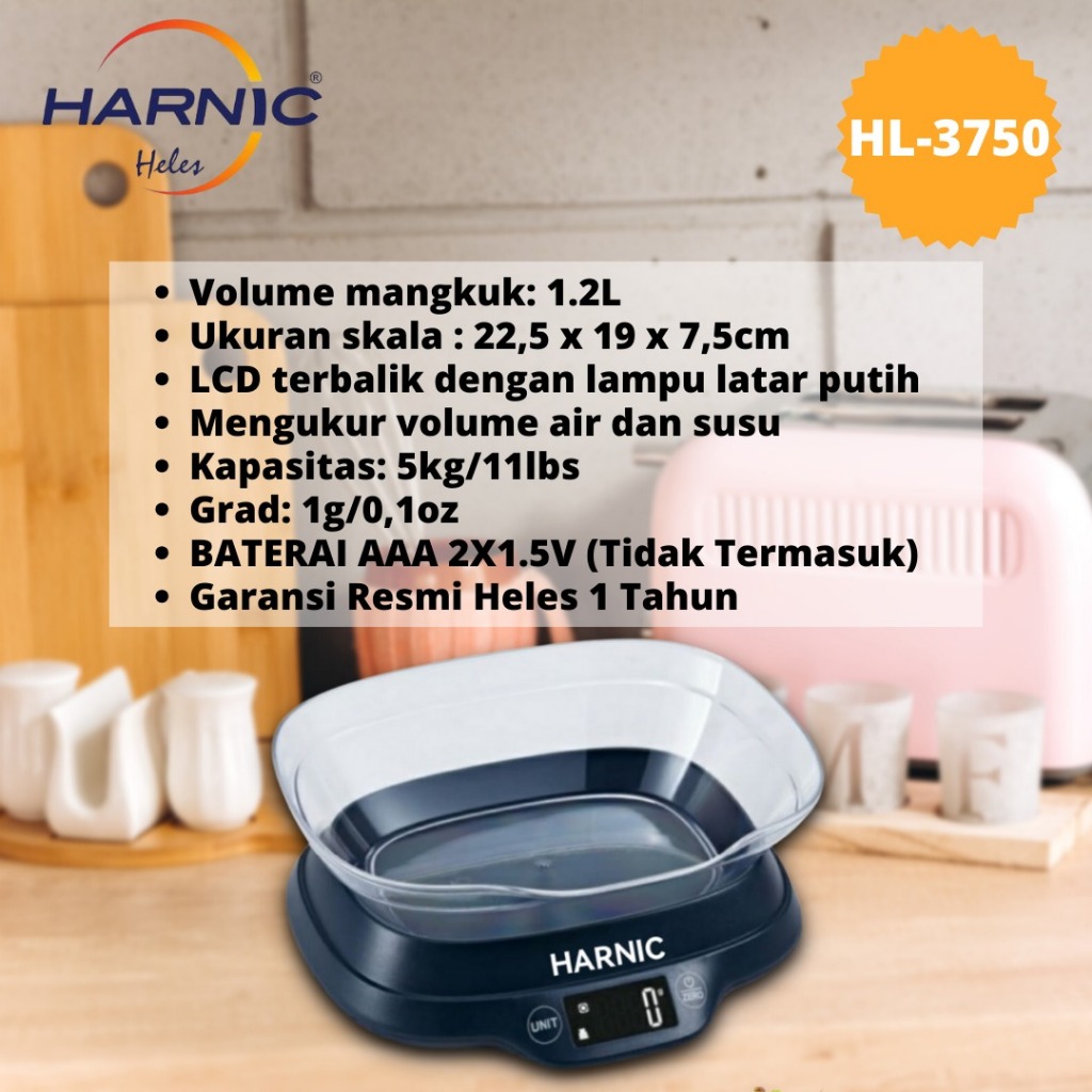 Timbangan Kue Harnic Heles - Timbangan Kue Digital hl 3750