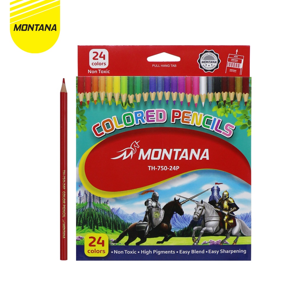 

Montana Color Pencil / Pensil Warna Montana TH-750-24 / Isi 24 Warna