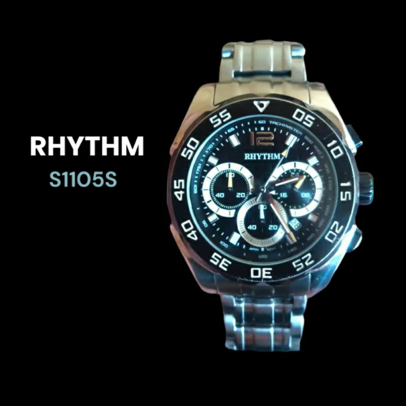 Jam tangan RHYTHM JEPANG S1105S SECOND