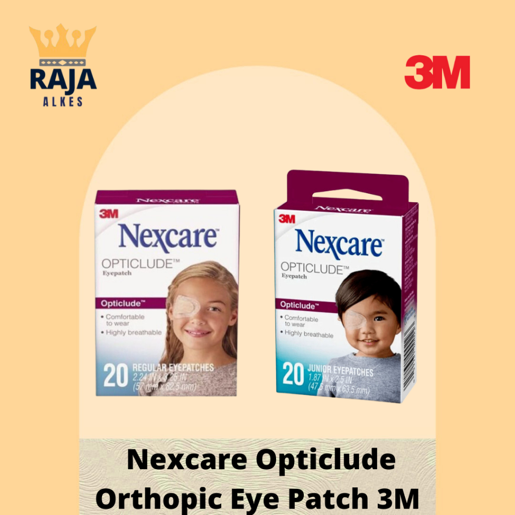 Plester Penutup Mata 3M Nexcare Opticlude Orthopic Eye Patch 3M Plester Penutup Mata isi 20's