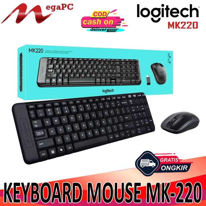 Keyboard Mouse Wirelles Logitech MK-220 / Logitech Keyboard Mouse Wireless ORIGINAL