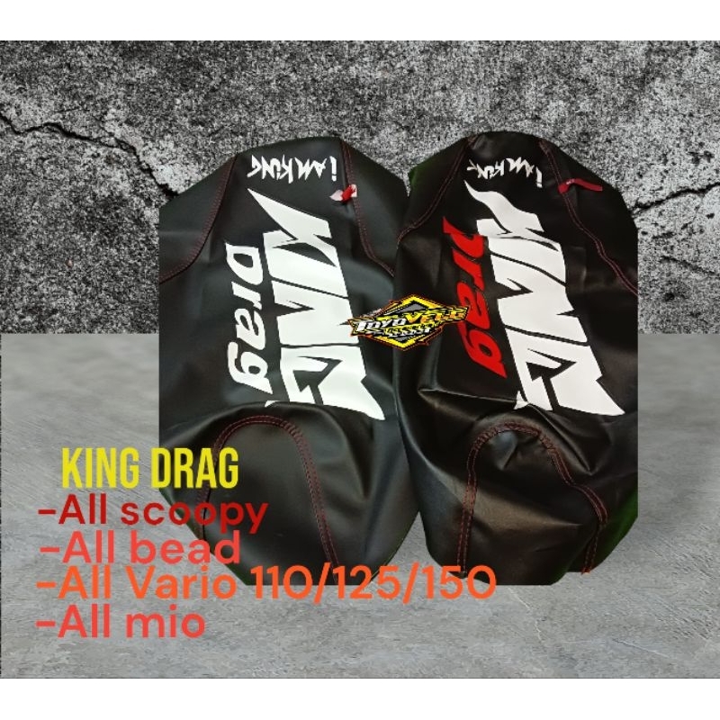 sarung jok king drag kulit jok king drag kulit jok universal Mio bead Vario Scoopy king drag