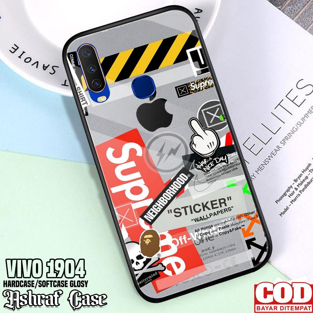 Case Vivo 1904 - Casing Vivo 1904 ( BA ) Silikon Hp Vivo 1904 - Softcase Glass Kaca - Kondom Hp - Ke