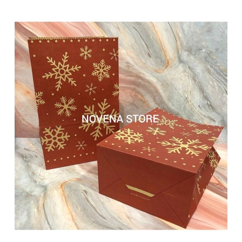 

KANTONG KERTAS KUE NATAL COOKIES BAG KERTAS KADO MERRY CHRISTMAS