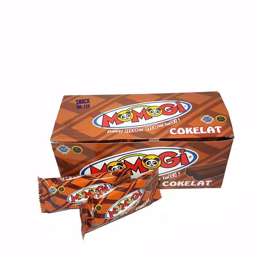 

Terbaru MOMOGI Stick Cokelat Makanan Ringan Ekstrudat - Netto 10 pcs x 12 gr Coklat 1 Dus