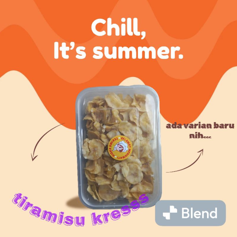 

banana chips coklat lumer rasa full tiramisu